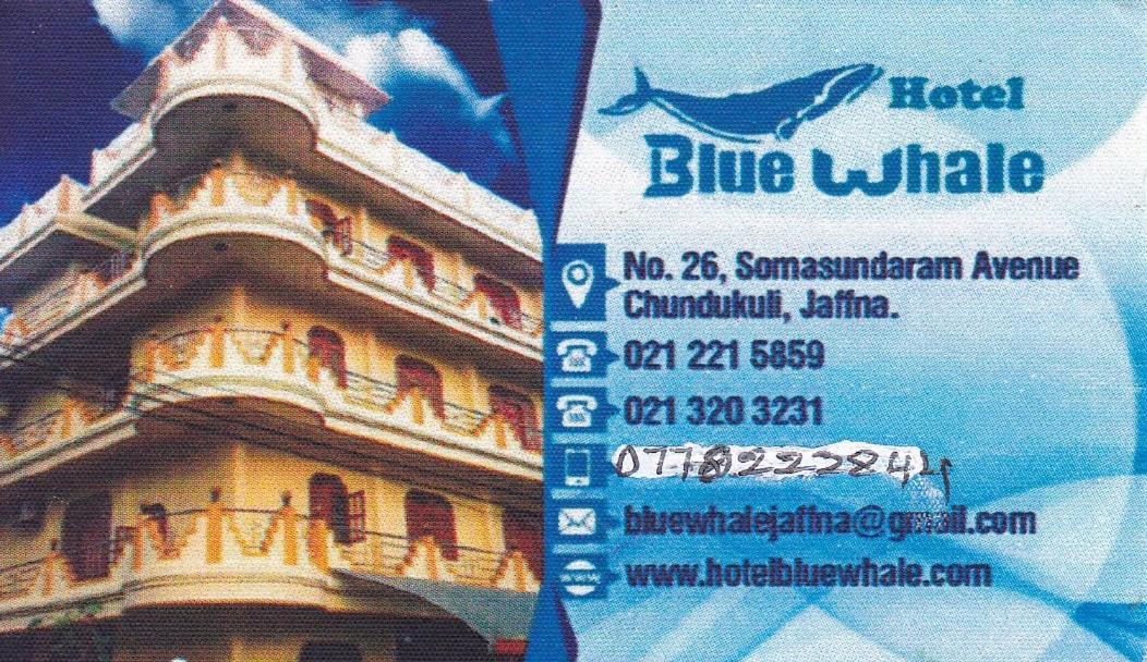 Hotel Blue Whale Jaffna Buitenkant foto